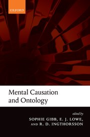 Cover for 

Mental Causation and Ontology






