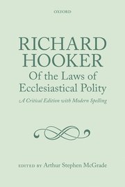 Cover for 

Richard Hooker, Of the Laws of Ecclesiastical Polity






