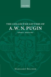 Cover for 

The Collected Letters of A. W. N. Pugin






