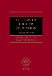 Cover for 

The Law of Higher Education






