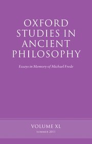 Cover for 

Oxford Studies in Ancient Philosophy






