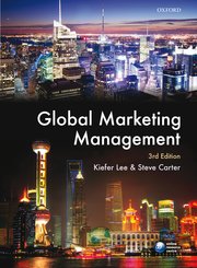 Cover for 

Global Marketing Management






