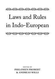 Cover for 

Laws and Rules in Indo-European






