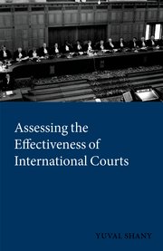 Cover for 

Assessing the Effectiveness of International Courts






