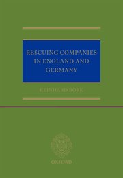 Cover for 

Rescuing Companies in England and Germany






