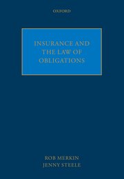 Cover for 

Insurance and the Law of Obligations






