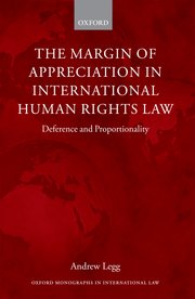Cover for 

The Margin of Appreciation in International Human Rights Law






