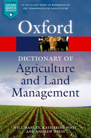 Cover for 

A Dictionary of Agriculture and Land Management






