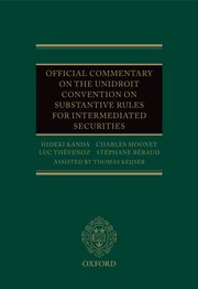 Cover for 

Official Commentary on the UNIDROIT Convention on Substantive Rules for Intermediated Securities






