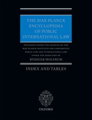Cover for 

The Max Planck Encyclopedia of Public International Law






