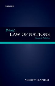 Cover for 

Brierlys Law of Nations






