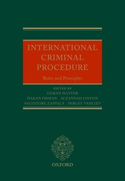 Cover for 

International Criminal Procedure






