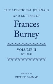 Cover for 

The Additional Journals and Letters of Frances Burney






