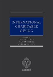 Cover for 

International Charitable Giving






