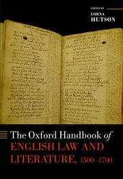 Cover for 

The Oxford Handbook of English Law and Literature, 1500-1700






