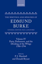 Cover for 

The Writings and Speeches of Edmund Burke






