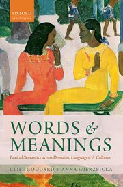 Cover for 

Words and Meanings







