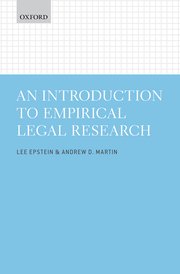 Cover for 

An Introduction to Empirical Legal Research






