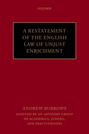Cover for 

A Restatement of the English Law of Unjust Enrichment






