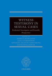 Cover for 

Witness Testimony in Sexual Cases






