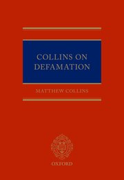 Cover for 

Collins On Defamation







