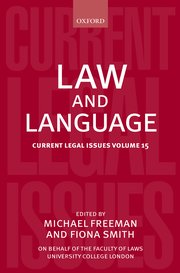 Cover for 

Law and Language






