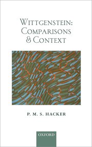 Cover for 

Wittgenstein: Comparisons and Context






