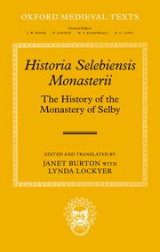 Cover for 

Historia Selebiensis Monasterii







