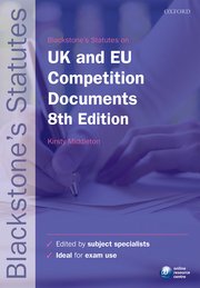 Cover for 

Blackstones UK & EU Competition Documents






