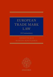 Cover for 

European Trade Mark Law






