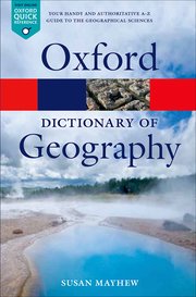 Cover for 

A Dictionary of Geography







