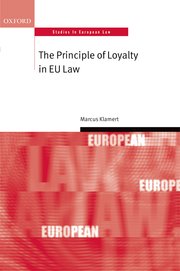 Cover for 

The Principle of Loyalty in EU Law






