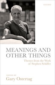 Cover for 

Meanings and Other Things






