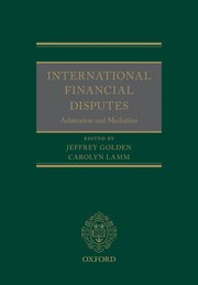 Cover for 

International Financial Disputes






