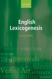 Cover for 

English Lexicogenesis






