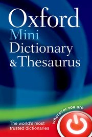 Cover for 

Oxford Mini Dictionary and Thesaurus






