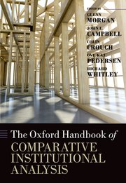 Cover for 

The Oxford Handbook of Comparative Institutional Analysis






