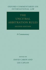 Cover for 

The UNCITRAL Arbitration Rules






