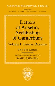 Cover for 

Letters of Anselm, Archbishop of Canterbury






