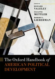 Cover for 

The Oxford Handbook of American Political Development






