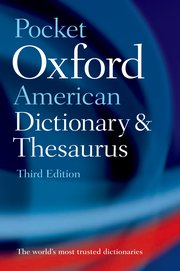 Cover for 

Pocket Oxford American Dictionary & Thesaurus






