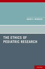 Cover for 

The Ethics of Pediatric Research






