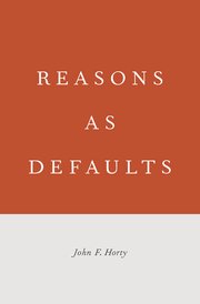Cover for 

Reasons as Defaults






