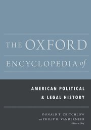 Cover for 

The Oxford Encyclopedia of American Political and Legal History






