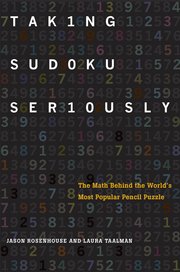 Cover for 

Taking Sudoku Seriously






