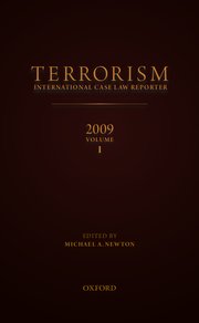 Cover for 

TERRORISMINTERNATIONAL CASE LAW REPORTER2009VOLUME 1






