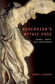 Cover for 

Modernisms Mythic Pose






