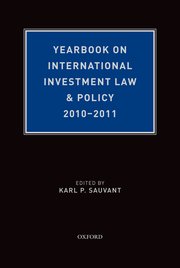 Cover for 

Yearbook on International Investment Law & Policy 2010-2011







