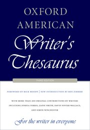 Cover for 

Oxford American Writers Thesaurus






