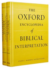 Cover for 

The Oxford Encyclopedia of Biblical Interpretation






